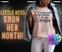 Load image into Gallery viewer, If it costs you peace, it's too expensive