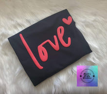 Load image into Gallery viewer, LOVE Red Puff Print